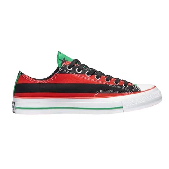 Converse Mens Chuck Taylor All Star 70 Ox Denim Tears Sneakers 9 Red Canvas NWOB - Picture 1 of 11
